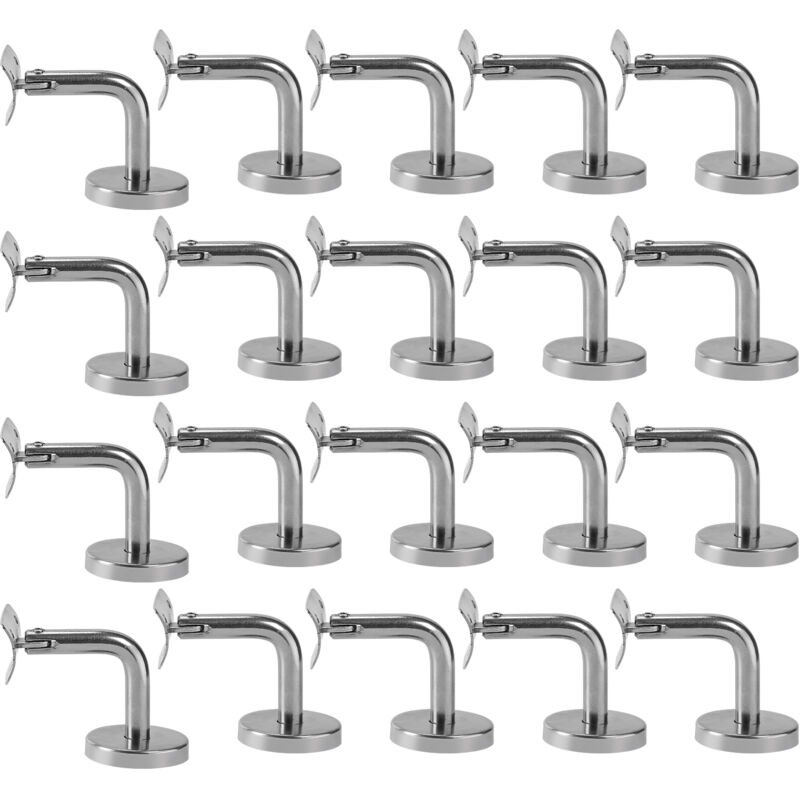 foto del prodotto jopassy swanew 20pcs supporto corrimano acciaio inox 304 vite fissa gomito supporto corrimano barra per corridoi scale interne ed esterne