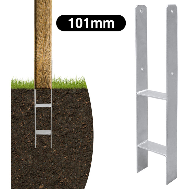 foto del prodotto jopassy swanew 4x h ancora supporto palo ancoraggio palo ancoraggio palo recinzione base palo ancoraggio palo terra manicotto 101 mm
