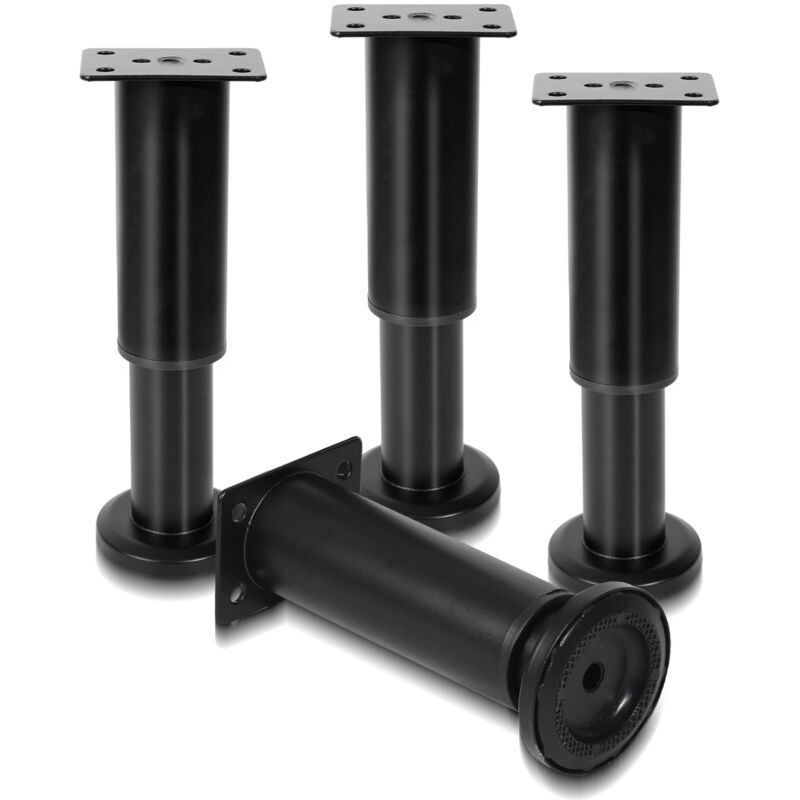 foto del prodotto jopassy swanew 8pcs mobili piedi regolabili metallo 18 30cm piede regolabile nero