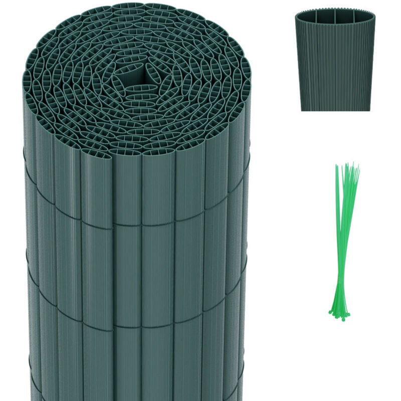 foto del prodotto jopassy swanew canisse in pvc canisse in pvc per il giardino, il balcone e la terrazza. recinzione frangivento per balconi verde 90 x 400cm