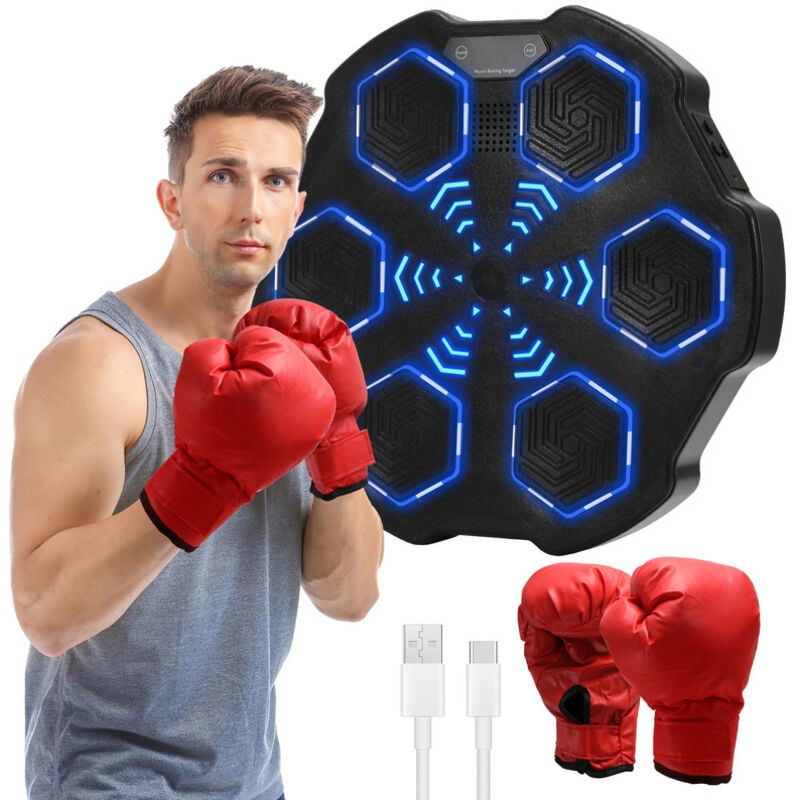 foto del prodotto jopassy swanew macchina da boxe musica boxing bluetooth montaggio a muro vari ritmi musicali integrati esistono due diverse opzioni di montaggio