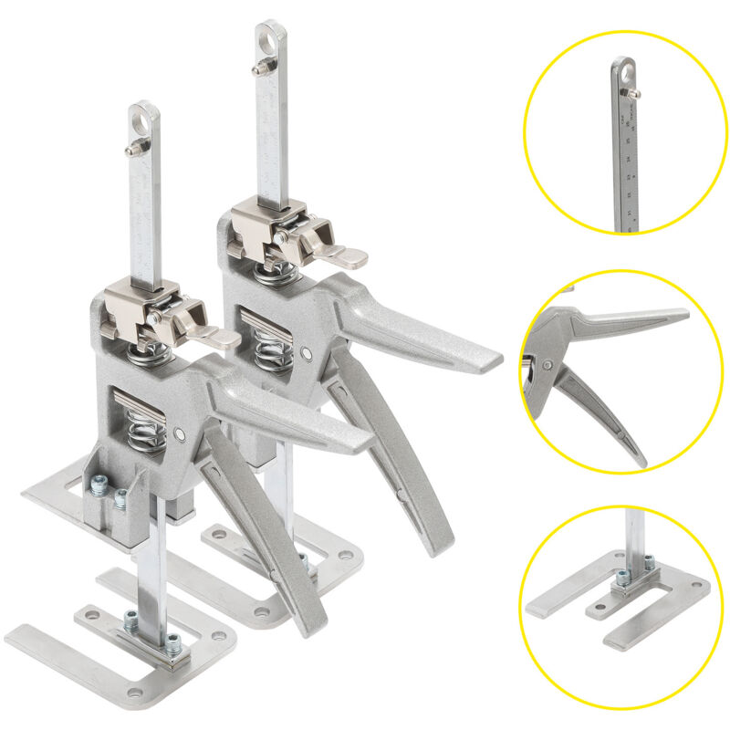foto del prodotto jopassy swanew martinetto a mano 2x per cartongesso braccio salva lavoro 150kg capacit regolabile 0cm 14.5cm