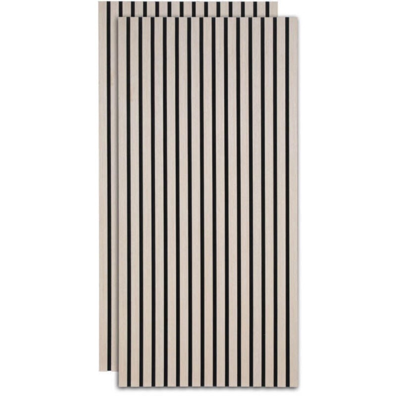foto del prodotto jopassy swanew pannello acustico rivestimento murale in mdf pannello murale acustico naturale pannelli murali moderni 2x 120x60x2,1 cm legno di