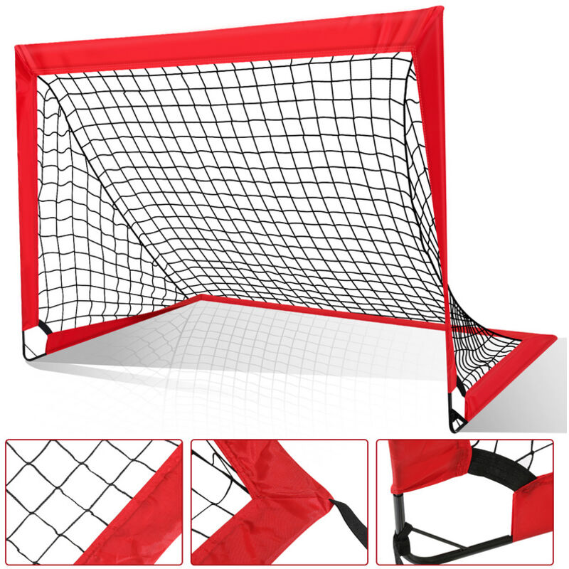 foto del prodotto jopassy swanew porta da calcio portatile pop up con borsa per bambini per allenamento di calcio 120x90x90 cm 1pieces