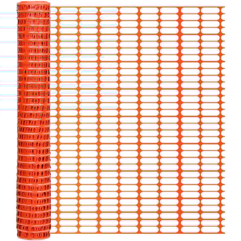 foto del prodotto jopassy swanew recinzione di protezione in plastica, recinzione mobile 1 rotolo da 1 x 50 m rete di sicurezza arancione barriera di segnalazione