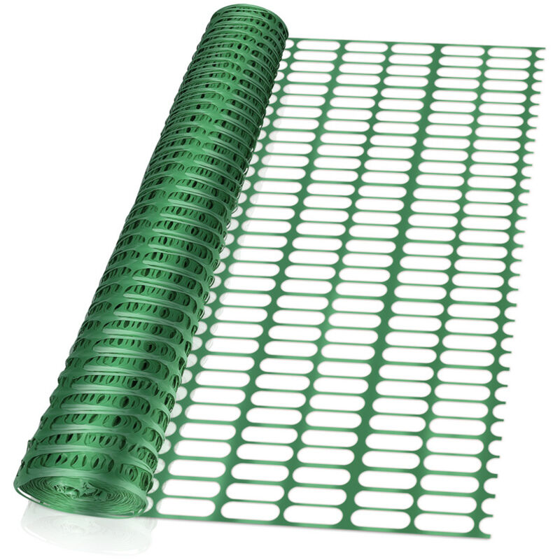 foto del prodotto jopassy swanew recinzione di protezione in plastica, recinzione mobile 1 rotolo da 1 x 50 m rete di sicurezza verde barriera di segnalazione