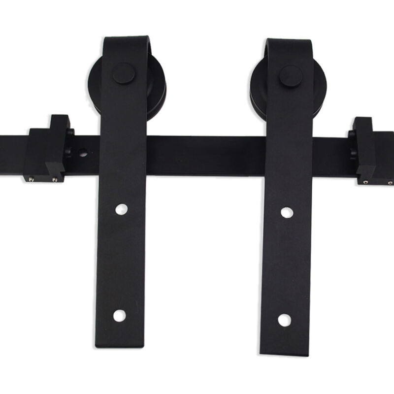 foto del prodotto jopassy swanew sistema per porte scorrevoli 200 cm kit per porte scorrevoli binario per porte scorrevoli forato 35 45 mm di larghezza