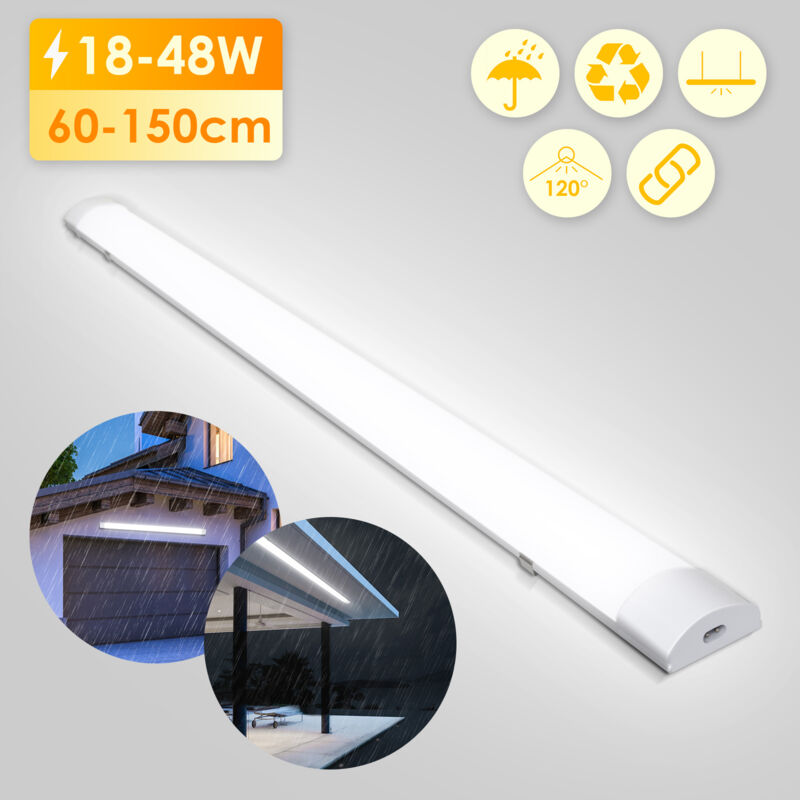 foto del prodotto jopassy swanew striscia led impermeabile 60cm 18w ip65 interconnettibile temperatura colore bianco neutro 4000k