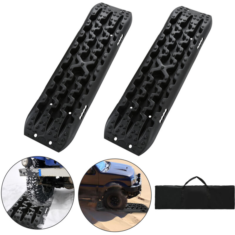 foto del prodotto jopassy traction track 2x tappetini di trazione max 10t piastre di sabbia tappetino di trazione aiuto alla partenza con borsa di stoccaggio