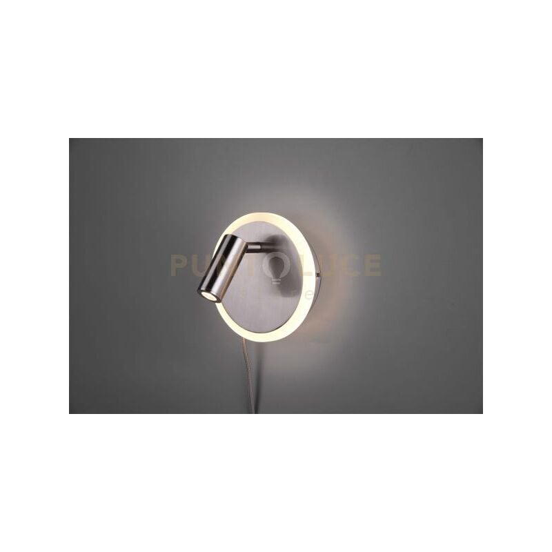 foto del prodotto jordan applique led acciaio doppia illuminazione con accensione separata d. 1cm