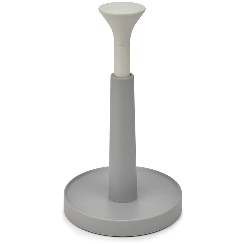 foto del prodotto joseph joseph duo easy tear porta rotolo da cucina, porta scottex da ripiano, altezza massima del rotolo di 24 cm, grigio bianco
