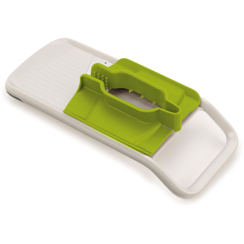 foto del prodotto joseph joseph duo multi grip mandolina per verdure, taglia frutta e verdure con presa di precisione, bianco