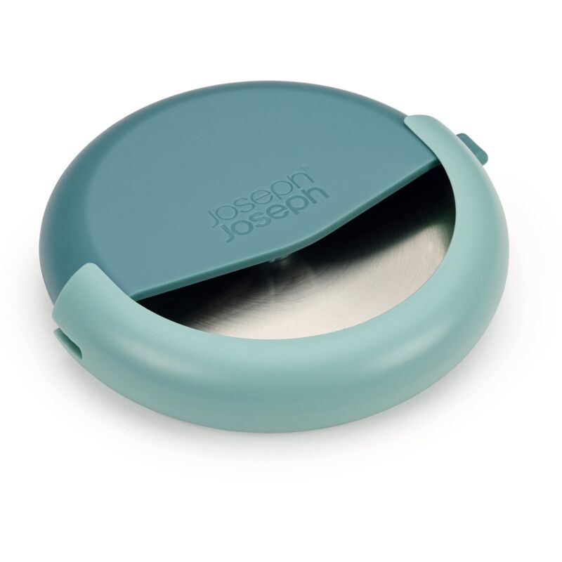 foto del prodotto joseph joseph duo rotella tagliapizza con lama in acciaio inox, con guaina protettiva, compatto, azzurro scuro