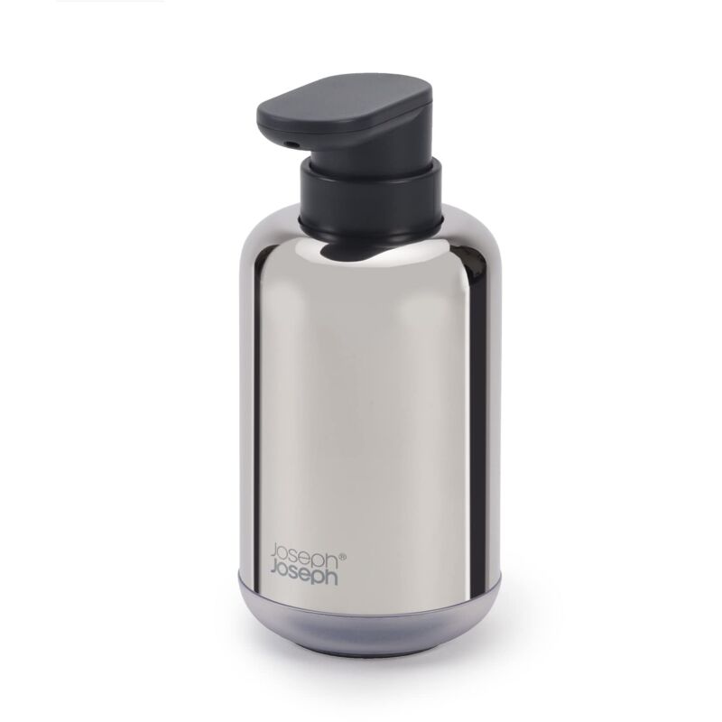 foto del prodotto joseph joseph easystore dispenser sapone liquido con finestra controllo livello, pompa facile da premere, base antiscivolo, ricaricabile, per