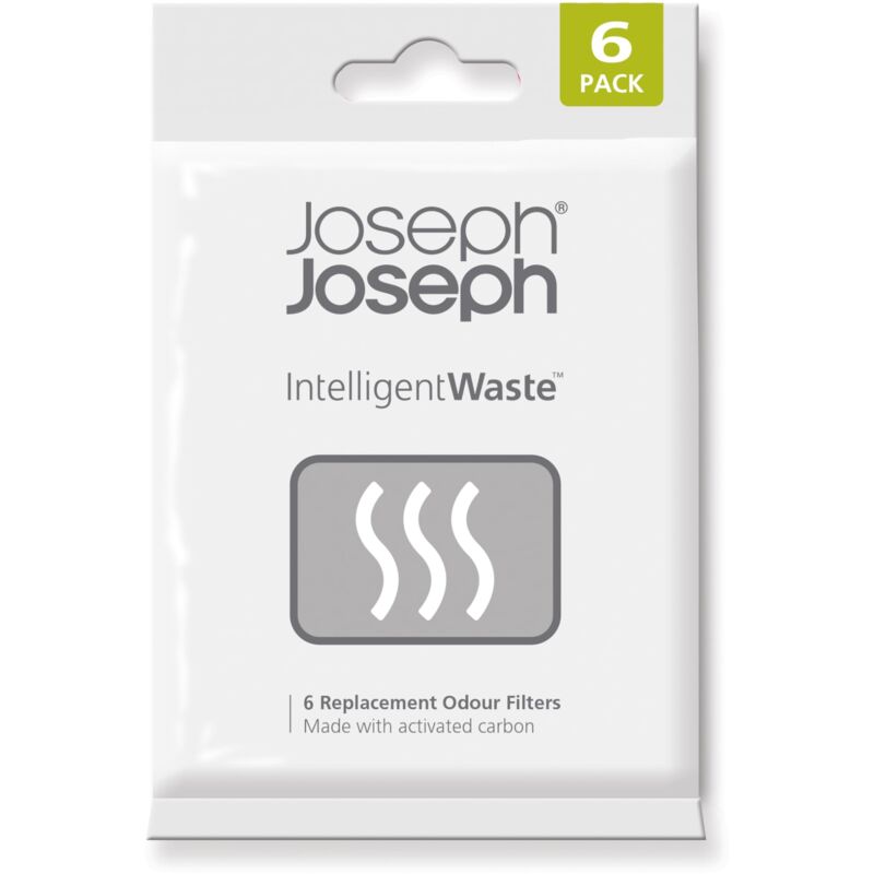 foto del prodotto joseph joseph intelligent waste filtri di ricambio antiodore ai carboni attivi per pattumiera dell umido confezione da 6 pezzi