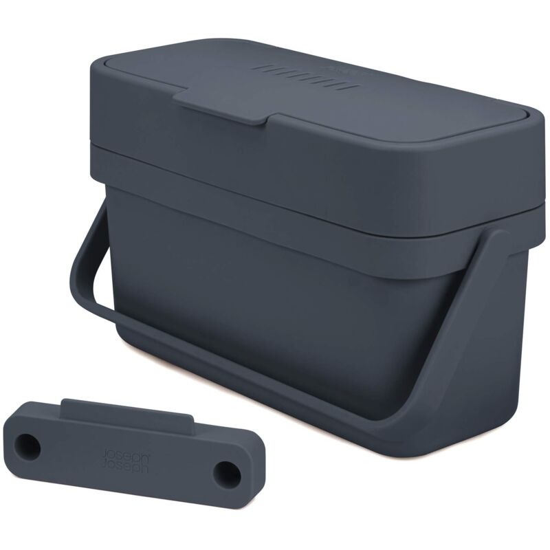 foto del prodotto joseph joseph - joseph joseph compo 4 litri, bidone per rifiuti alimentari per interni, contenitore per alimenti - grafite