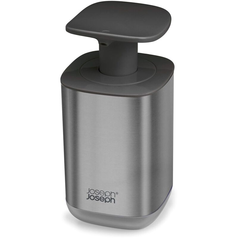 foto del prodotto joseph joseph joseph joseph dispenser di sapone igienico easy push con pompa larga, acciaio inossidabile grigio, taglia unica
