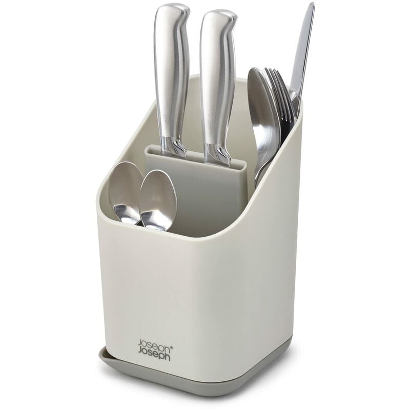 foto del prodotto joseph joseph joseph joseph duo scolaposate da lavello con scomparti e vano porta coltelli, cestello portaposate per cucina, grigio