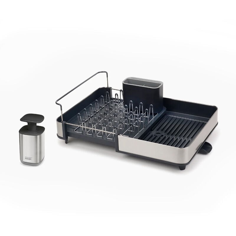 foto del prodotto joseph joseph joseph joseph extend sgocciolatoio allungabile con tappo pompa per sapone liquido in acciaio inox 85189 