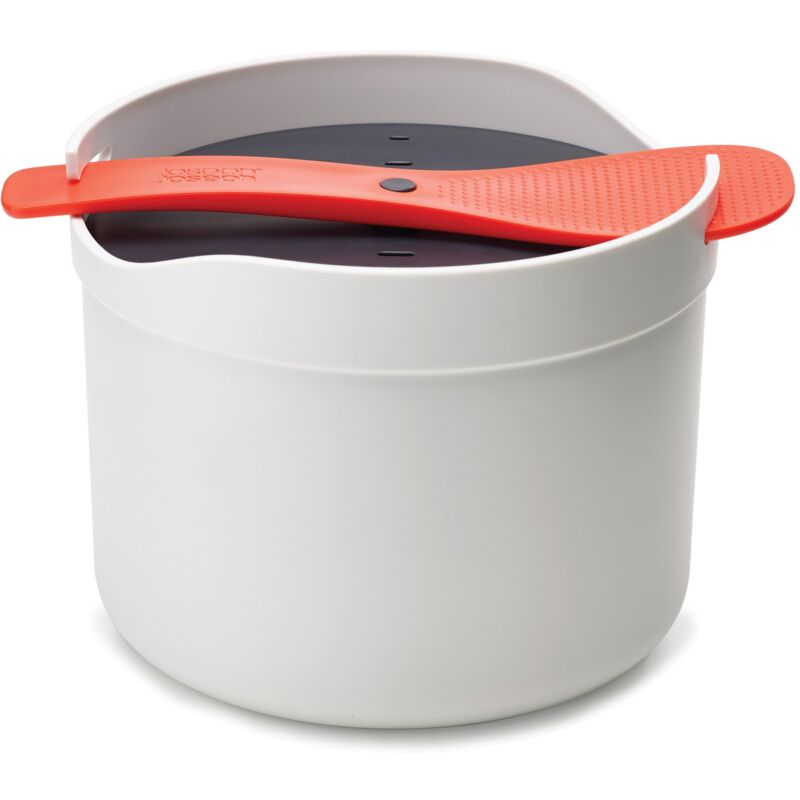 foto del prodotto joseph joseph joseph joseph m cuisine pentola a vapore per riso e cereali, lavabile in lavastoviglie, pietra arancio, 2 litri