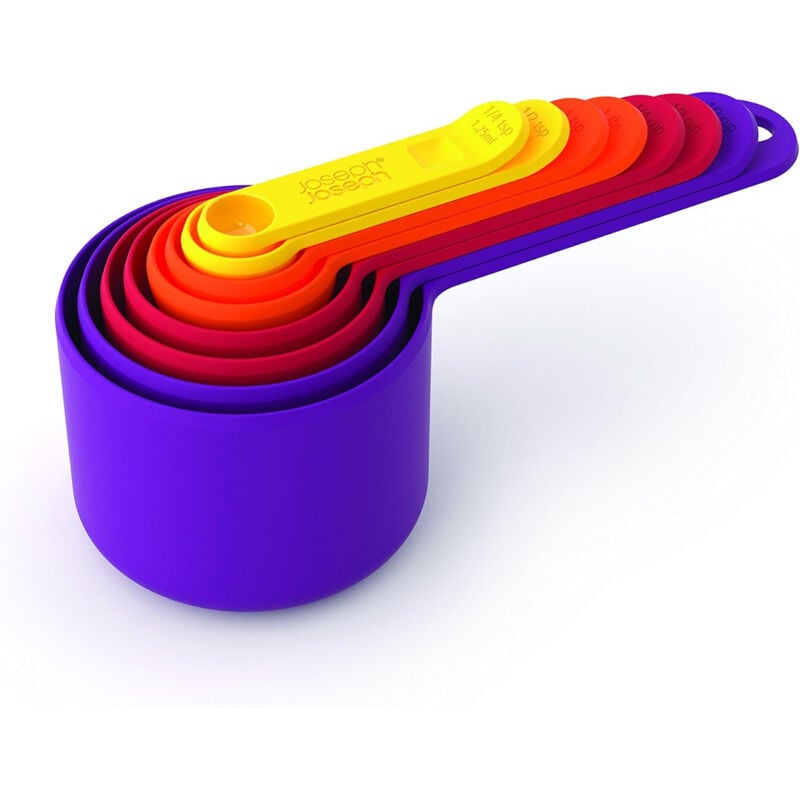 foto del prodotto joseph joseph - joseph joseph nest, set di misurini 8 pezzi, salvaspazio, misure da 1.25ml a 250ml, multicolore