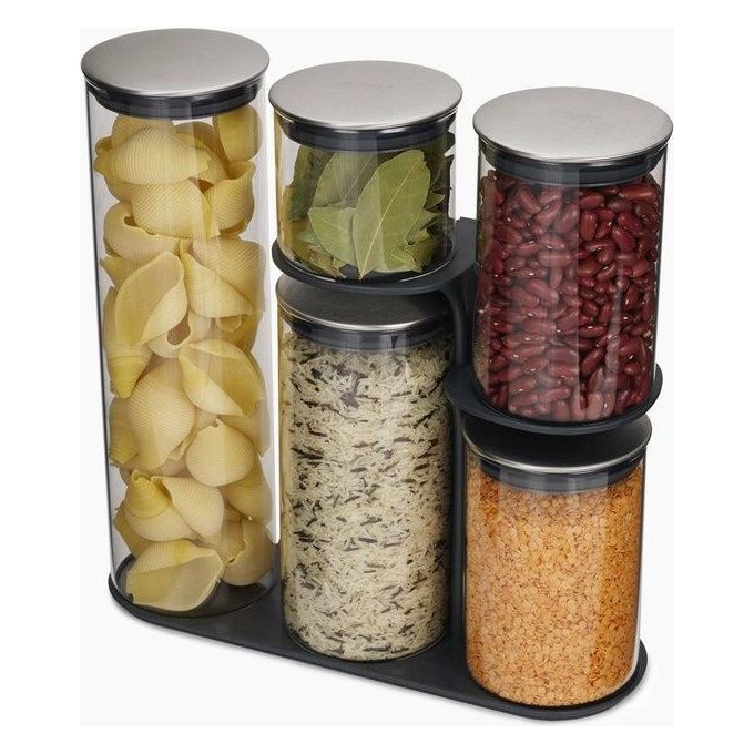 foto del prodotto joseph joseph podium set di contenitori universali 5,4 l vetro, silicone, acciaio inossidabile