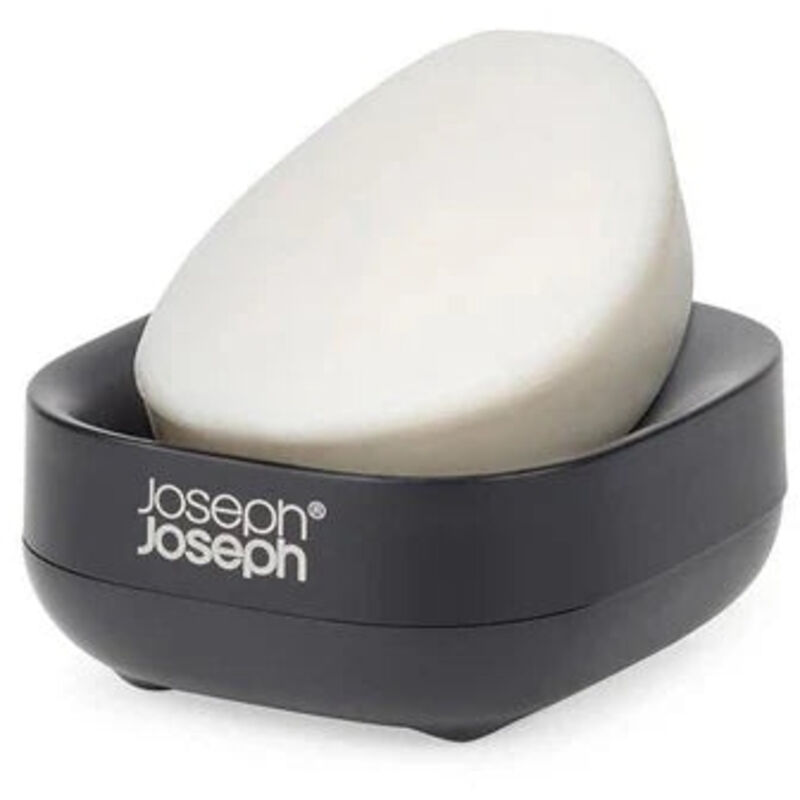 foto del prodotto joseph joseph - slim porta saponetta compatto, piattino portasapone, accessori bagno, nero matte