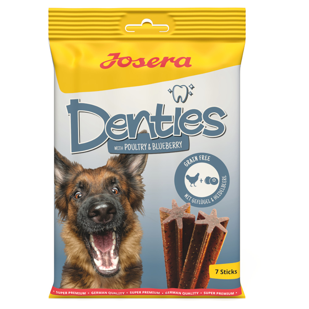 foto del prodotto josera denties con pollame mirtillo snack per cani 180 g