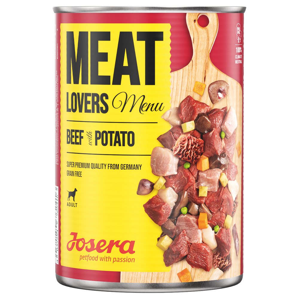foto del prodotto josera meatlovers men 6 x 800 g alimento umido per cani manzo e patate