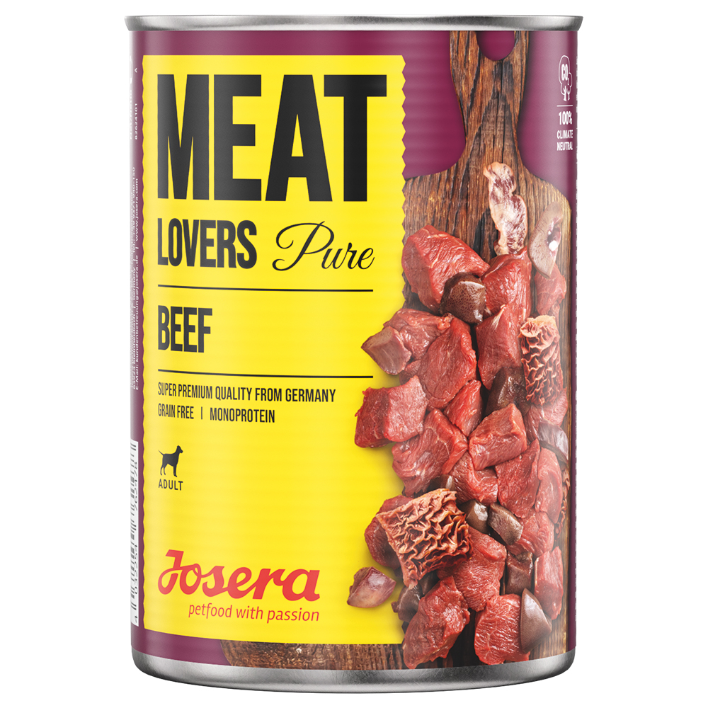 foto del prodotto josera meatlovers pure 6 x 800 g alimento umido per cani manzo