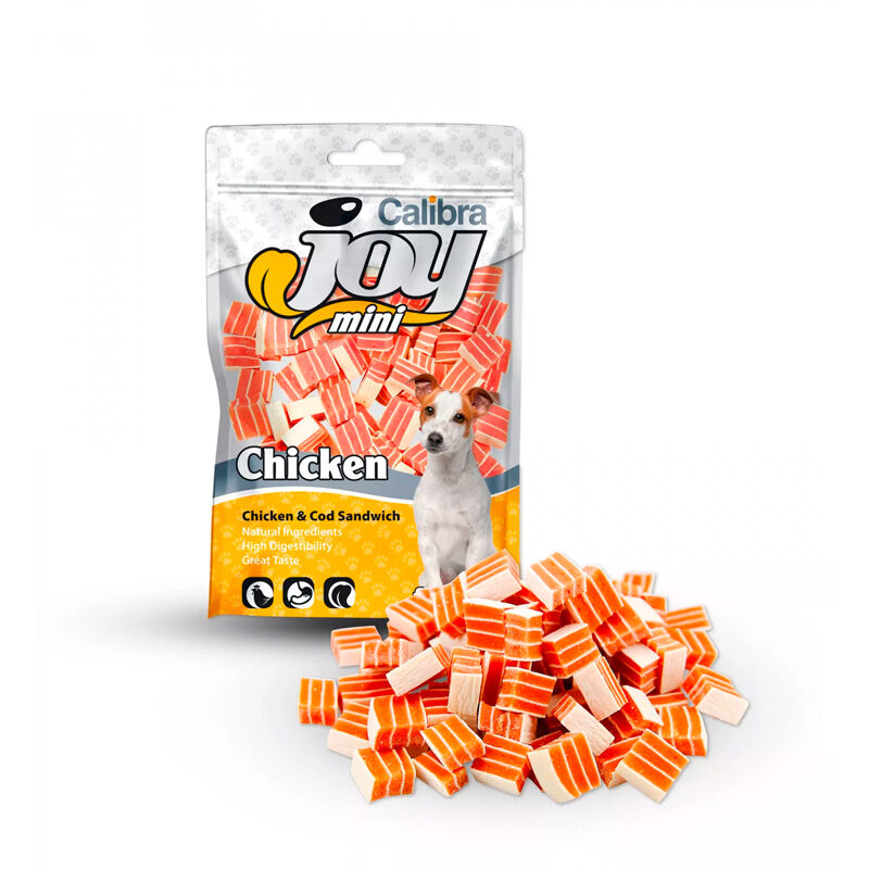 foto del prodotto joy dog mini sandwich bacalao pollo 70gr - calibra