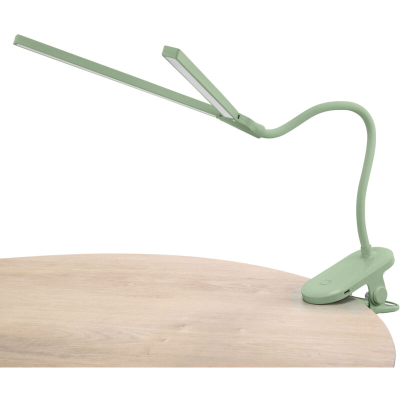 foto del prodotto joy l mpara de escritorio led portatil. cambio de intensidad y temperatura. brazo flexible y ngulo variable. verde.