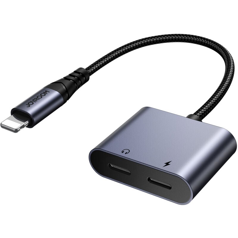 foto del prodotto joyroom sy l02 adattatore lightning a 2x lightning dac 2 in 1 nero
