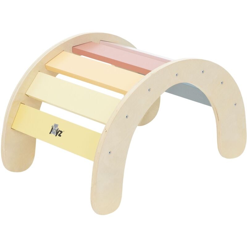 foto del prodotto joyz arco di arrampicata per bambini multicolore 74x41x38,5 cm altalena ad arco in legno struttura di arrampicata per interni per bimbi e ragazzi