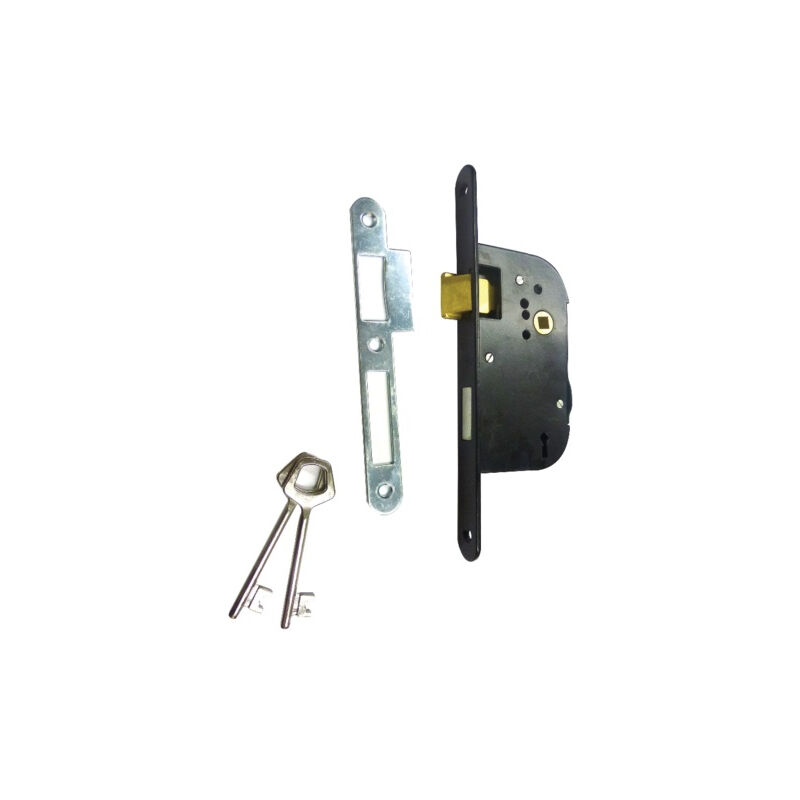 foto del prodotto jpm serratura da infilare 4 scanalature chiave l nera asse 40 con frontale 290500 02 11