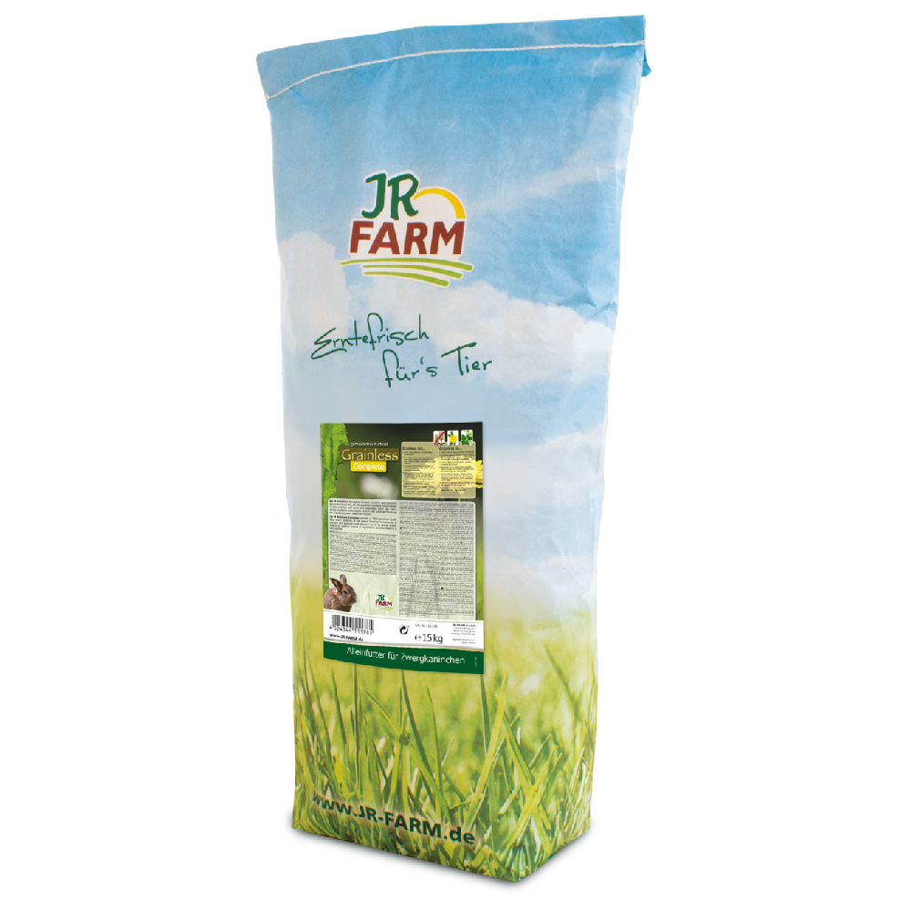 foto del prodotto jr farm grainless complete conigli nani 15 kg