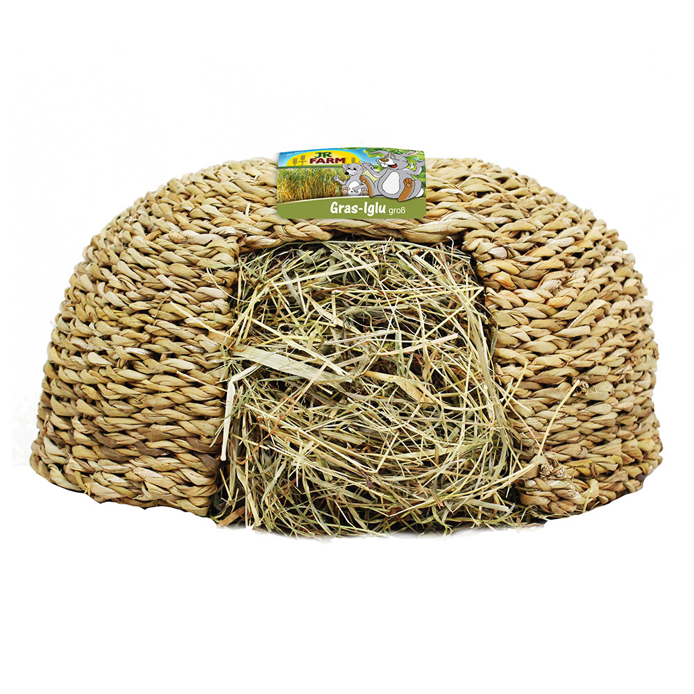 foto del prodotto jr farm igloo di erba 470 g grande, 30 x 30 x 25 cm 