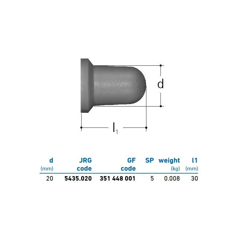 foto del prodotto jrg sanipex capa pvdf per prese a cono d. 20 351448001