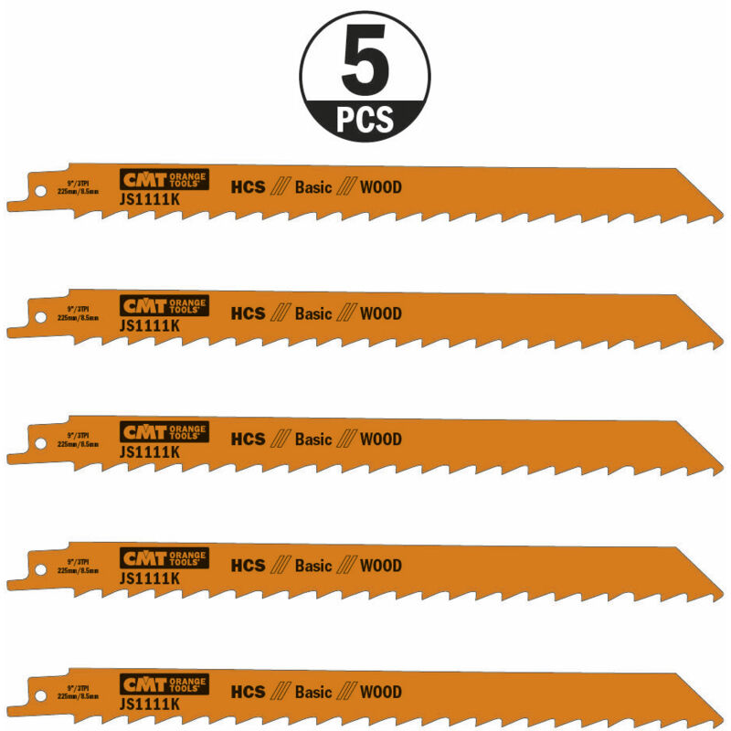 foto del prodotto js1111k 5 5 lame seghetto x legno hcs 225x8.5x3tpi sideset milled 