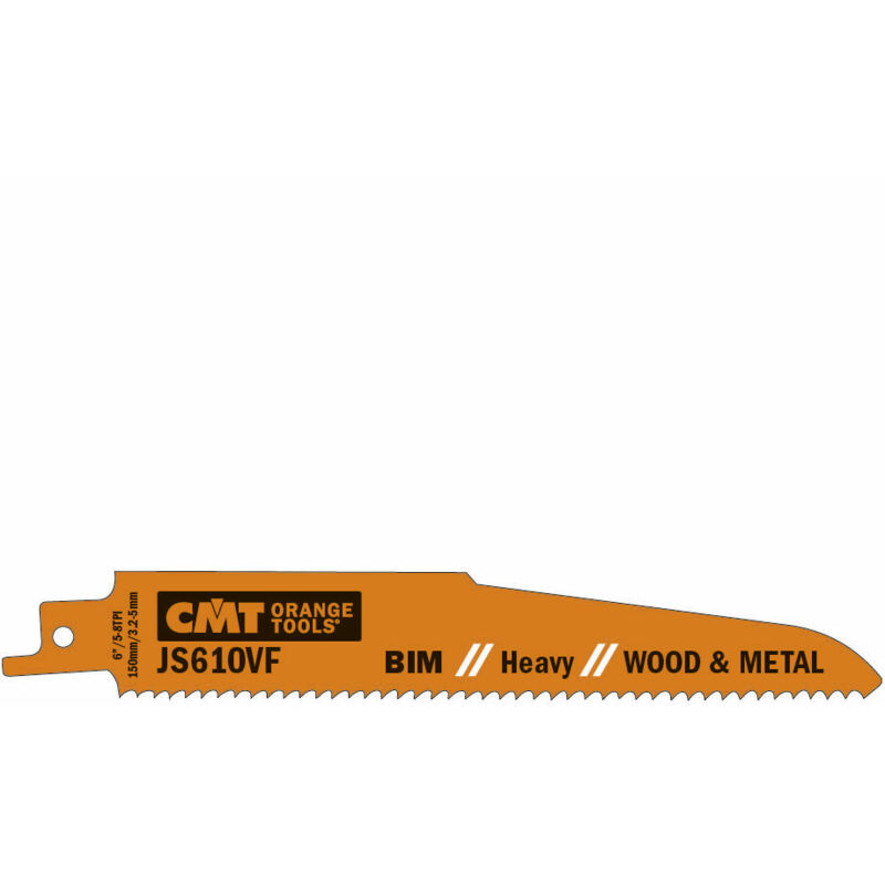 foto del prodotto js610vf 5 5 lame seghetto legno metal bim 150x3.2 5x5 8tpi ss milled 