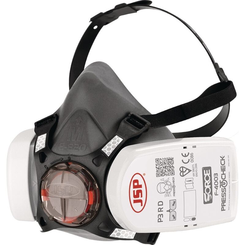 foto del prodotto jsp maschera force 8 con cartucce press to check taglia m p3