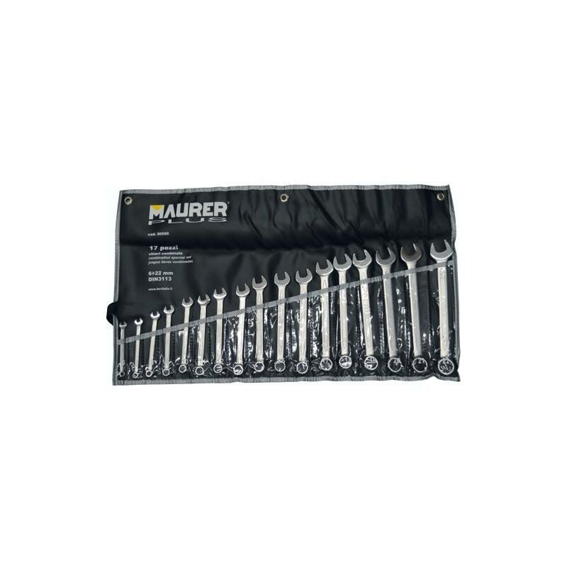 foto del prodotto juego llaves combinadas maurer plus 17 piezas