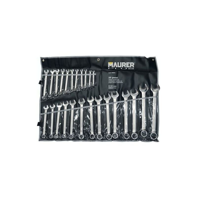 foto del prodotto juego llaves combinadas maurer plus 25 piezas