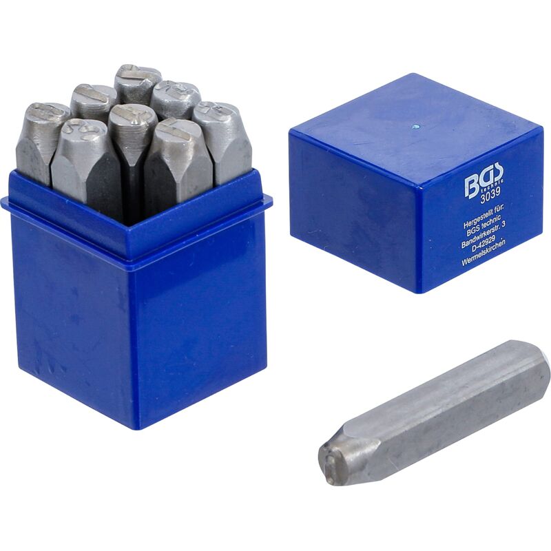 foto del prodotto juego punzones de n meros 10 mm