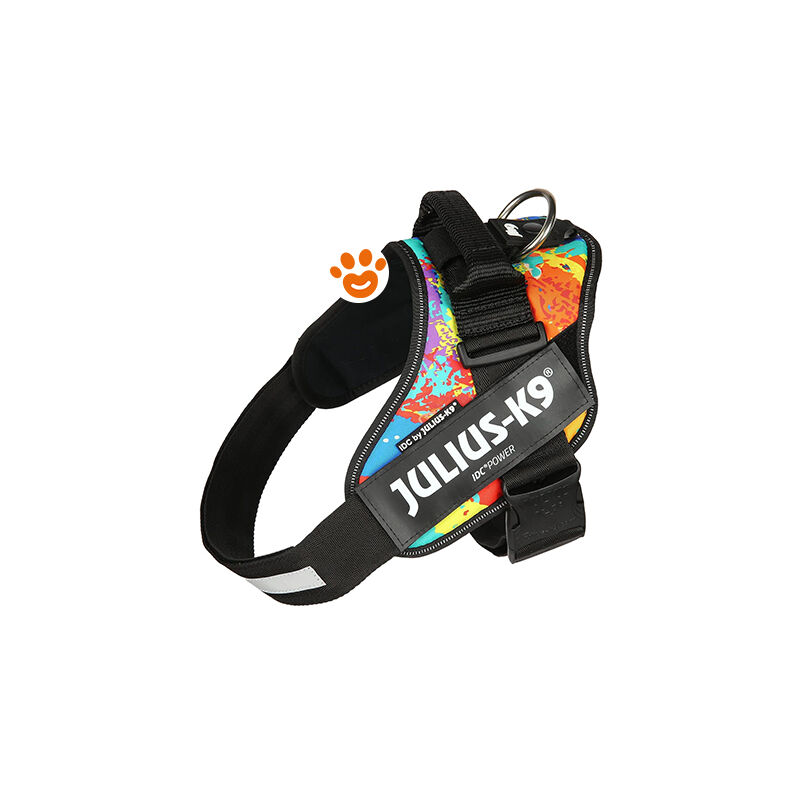 foto del prodotto julius k9 pettorina idc powerharness con fantasia ita pettorina idc powerharness con fantasia ita crazy, xxs baby 2 33 45cm 