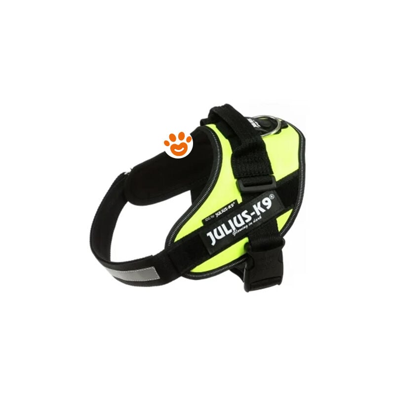 foto del prodotto julius k9 - pettorina idc powerharness con fantasia ita - pettorina idc powerharness con fantasia ita - giallo fluo, xl taglia 2 71-96cm
