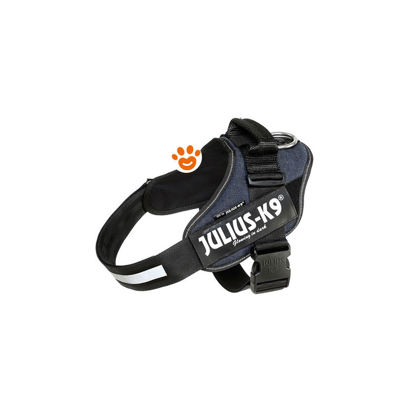 foto del prodotto julius k9 pettorina idc powerharness con fantasia ita pettorina idc powerharness con fantasia ita jeans, xs mini mini 40 53cm 