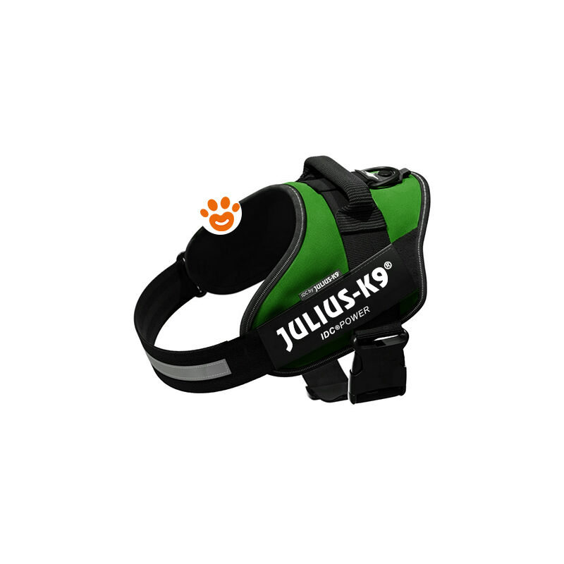 foto del prodotto julius k9 pettorina idc powerharness ita pettorina idc powerharness ita verde smeraldo, xs mini mini 40 53cm 