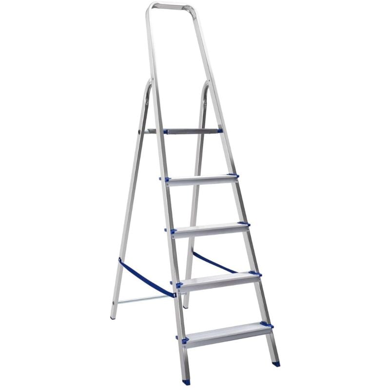 foto del prodotto jumbo scala alluminio 5 gradini piuma portata 100kg framar sicura e leggera