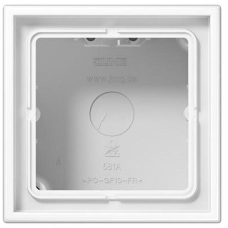 foto del prodotto jung - ls cube scatola da superficie 1 elemento bianco alpino ls581aww